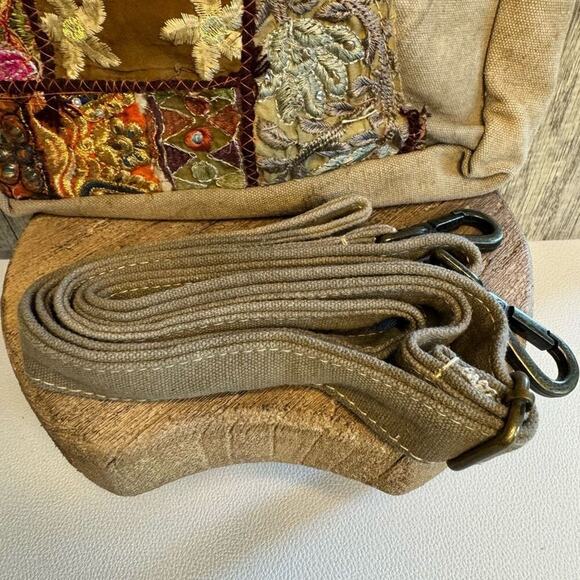 Canvas Crossbody Purse Vintage Fabric Bag FAST SHIP NeW - Picture 4 of 11